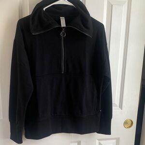 Marika Black Half-Zip top active wear